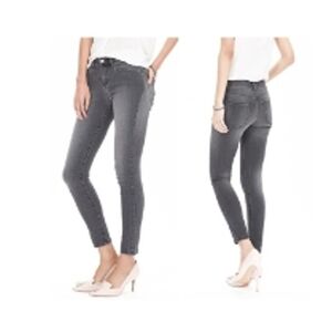 Banana Republic Gray High Waist Skinny Ankle Jean